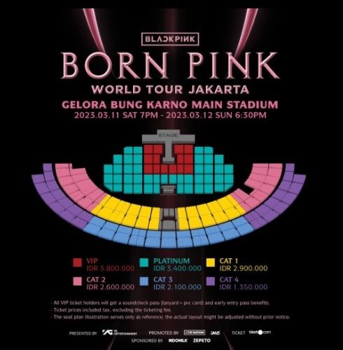harga tiket konser BLACKPINK [Instagram/@ime_indonesia]