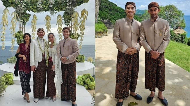 Gaya artis hadiri pernikahan BCL (Instagram/@vidialdiano)