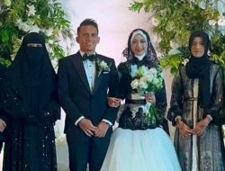 Adiba Khanza dan Egy Maulana Vikri Full Senyum Potong Kue Pernikahan, Netizen Puji Gaunnya